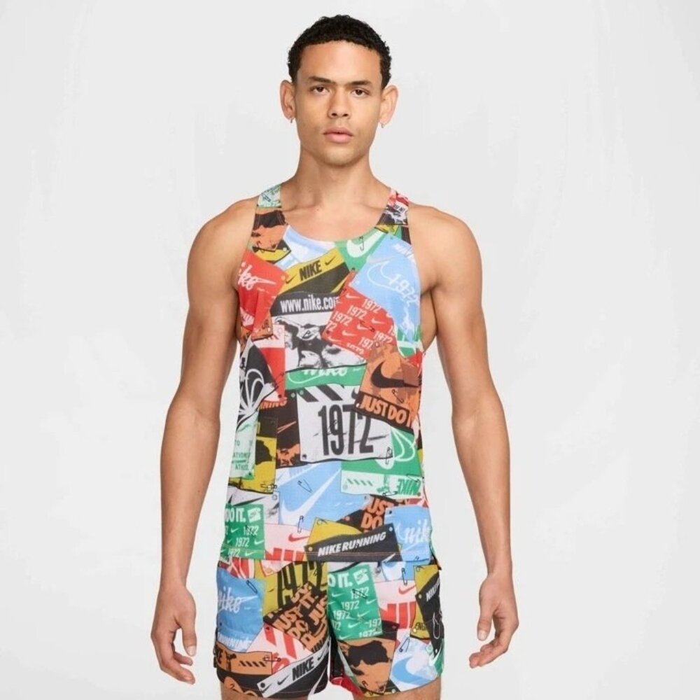 Size Medium - Nike Dri-Fit Fast Run Energy Running Singlet Graphic